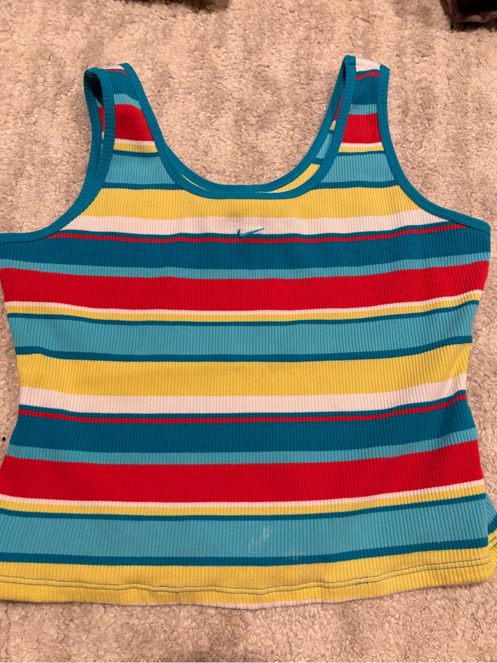 Y2k ribbed Nike tank